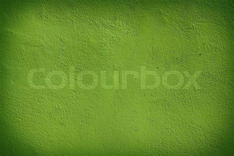 Green concrete wall texture for background usage, stock photo