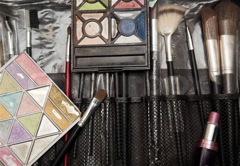 Makeup tools, stock photo