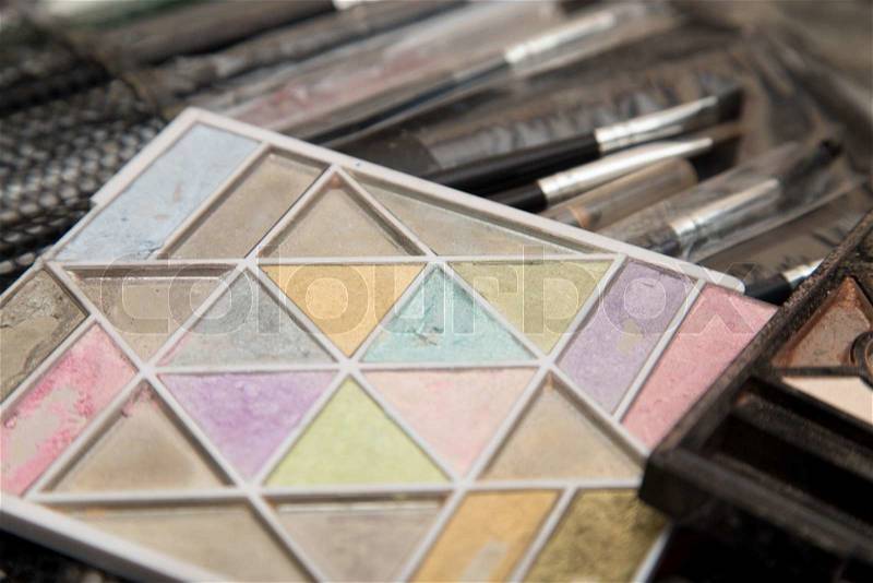 Makeup tools, stock photo