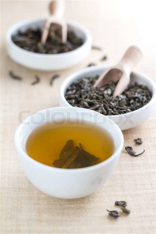 Green tea, stock photo
