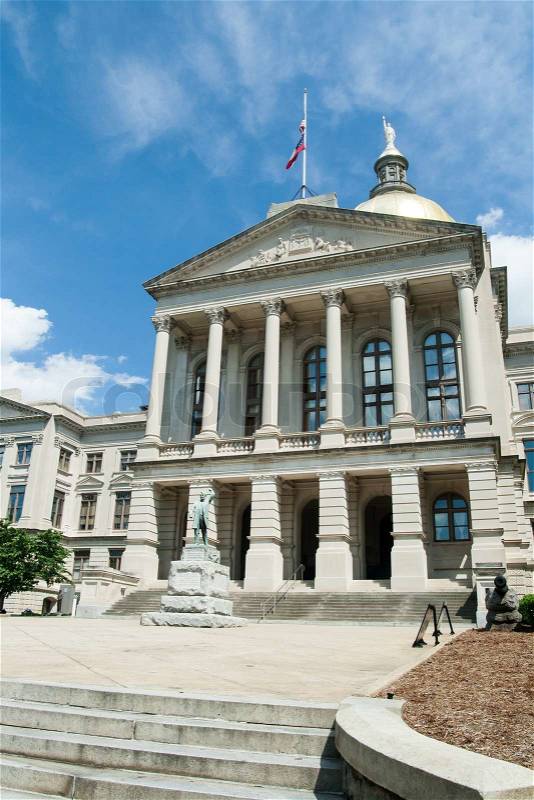 Georgia State Capitol Building, Atlanta, stock photo
