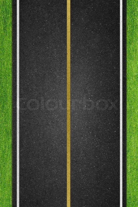 Two way road, stock photo