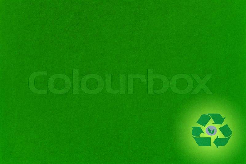 Green paper recycle, stock photo