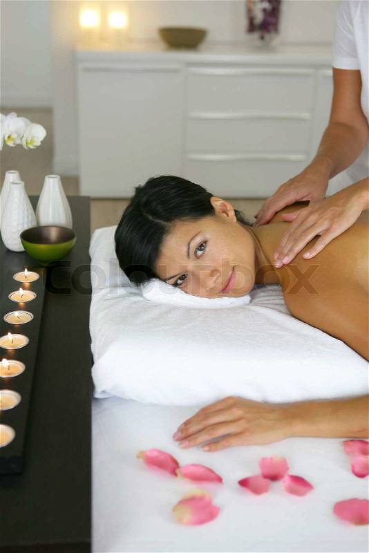 Professional massage, stock photo