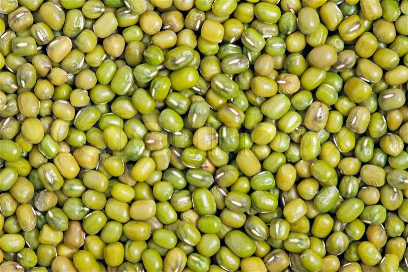 Mung Bean texture background. Also called Mungo or Mung Pea. A major player in Indian and Chinese dishes, stock photo