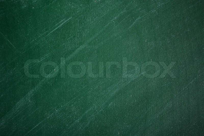 Close up of an empty school green chalkboard , stock photo