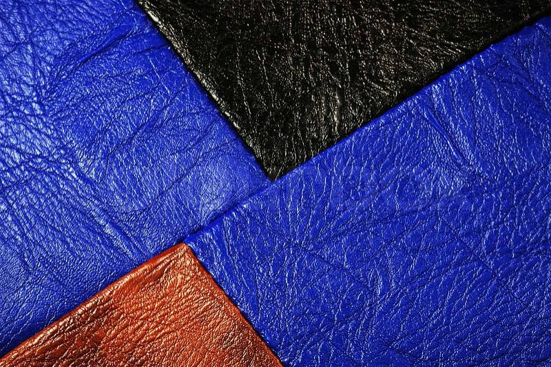 Multi-Colored leather patch material,suitable for background, stock photo