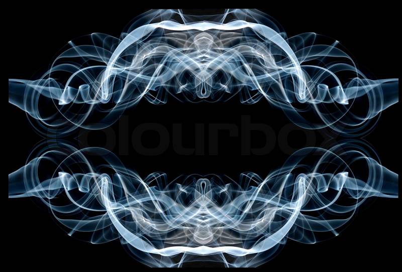 Abstract smoke frame with space for text, stock photo