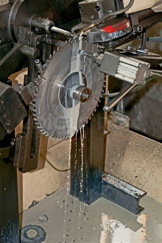 Sharpening machine with disc.Vertical image, stock photo
