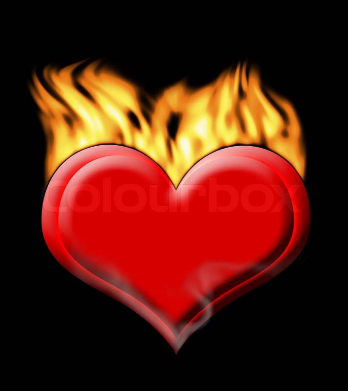 fire heart clipart - photo #24