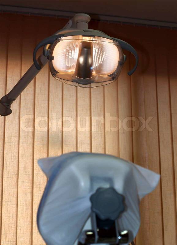 Lighting in the dental office, stock photo