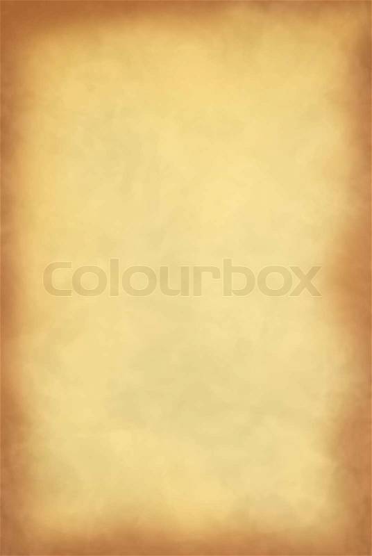 Yellow old paper frame can be used for background, stock photo