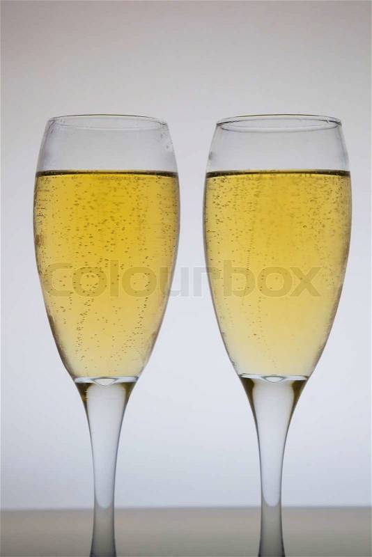 Two glass of wine in party, stock photo