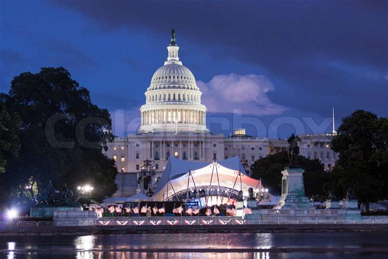 United States Capitol Building, DC, stock photo