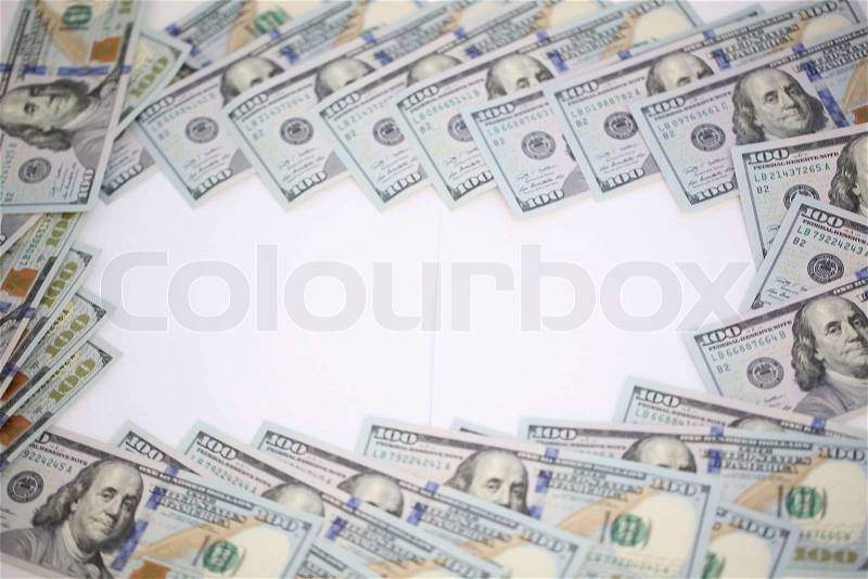 Money frame, stock photo