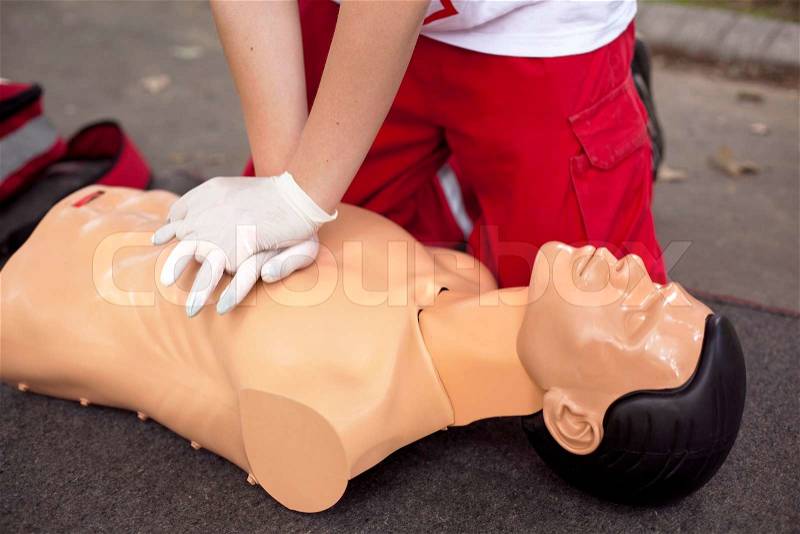 First aid, stock photo