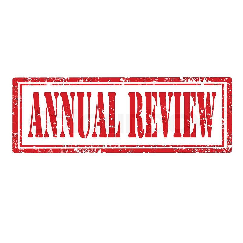 Grunge rubber stamp with text Annual Review,vector ...
