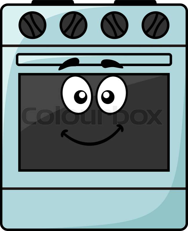 Cartoon kitchen appliance - a happy ... | Stock Vector ...