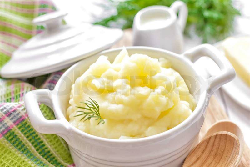 Mashed potatoes, stock photo