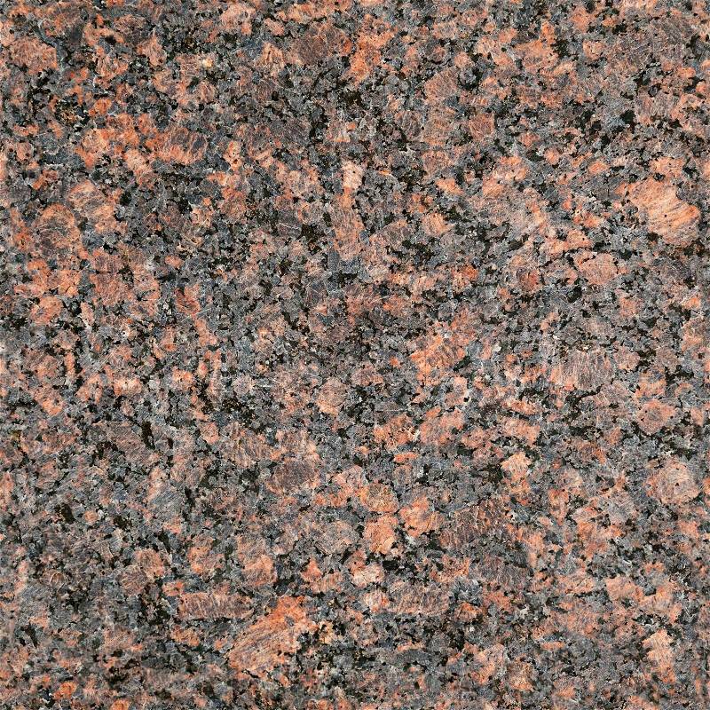 Seamless red granite stone closeup background texture, stock photo