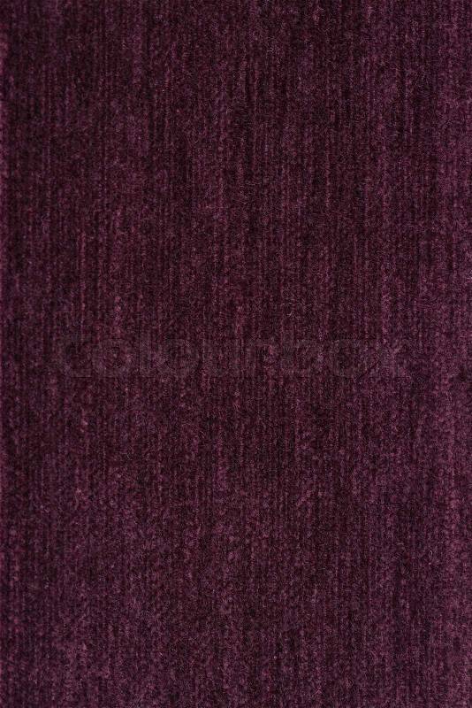 Closeup detail of purple fabric background, stock photo