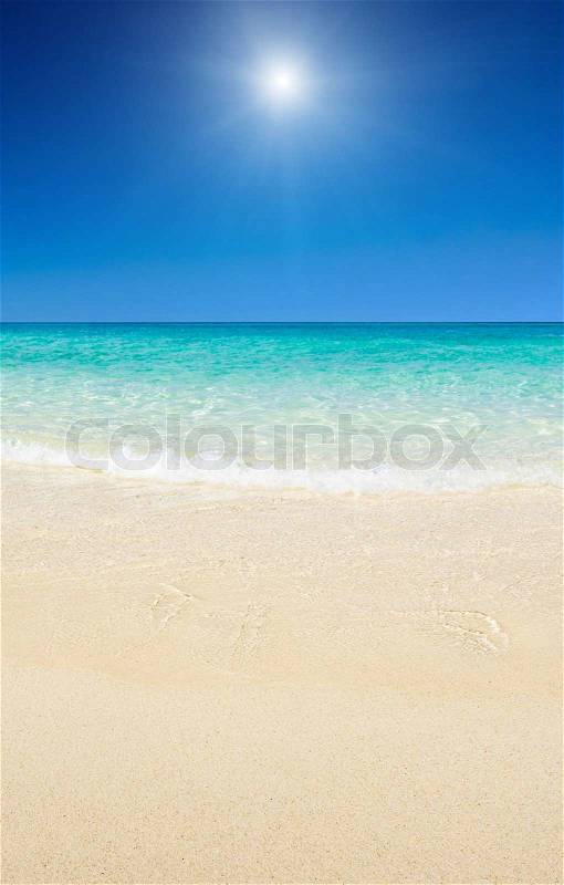 Beautiful beach and tropical sea, stock photo