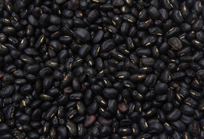 A lot of black beans for background uses, stock photo