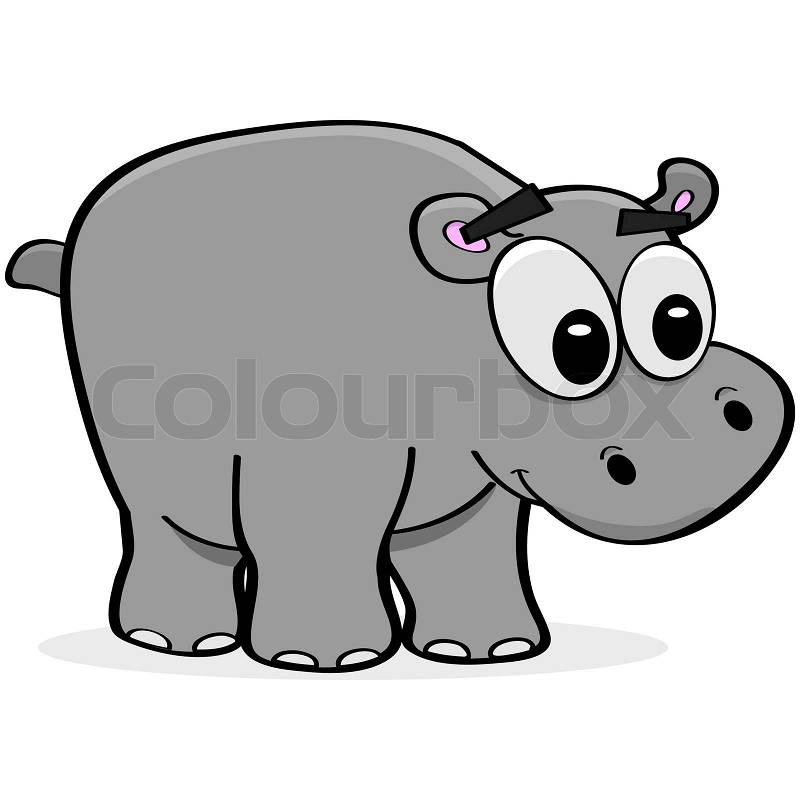 free cartoon hippo clipart - photo #25