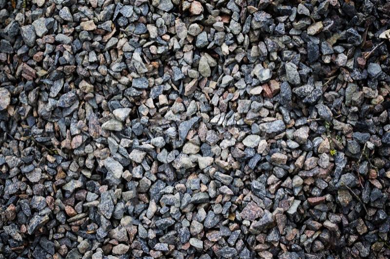 Road stone gravel texture to background, stock photo