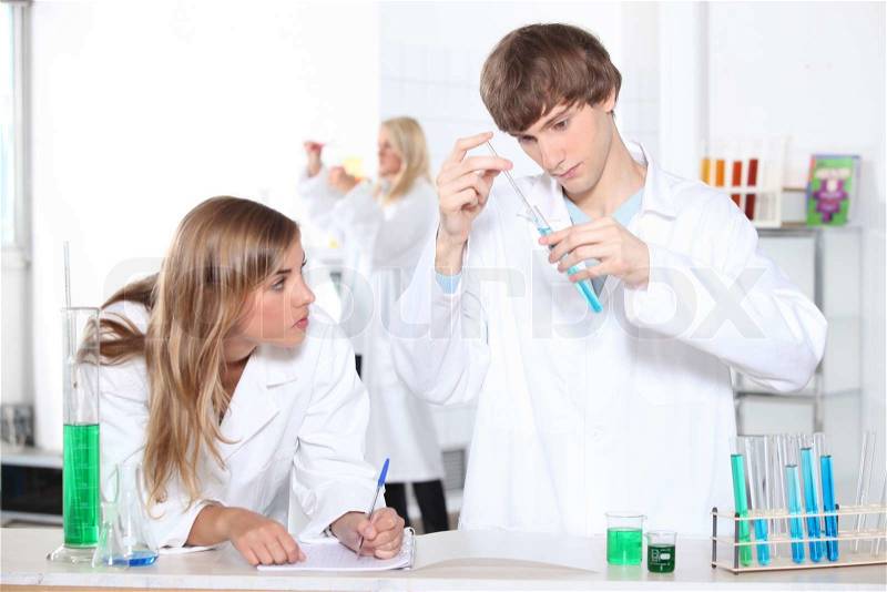 Science lesson, stock photo