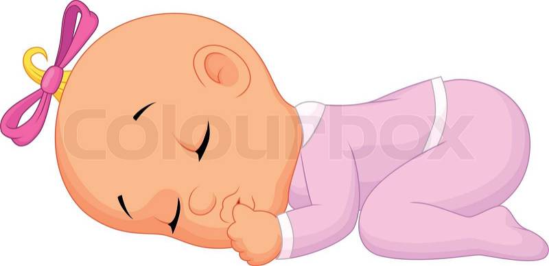 Vector illustration of Baby girl cartoon sleeping | Stock ...
 Girl Sleeping Cartoon