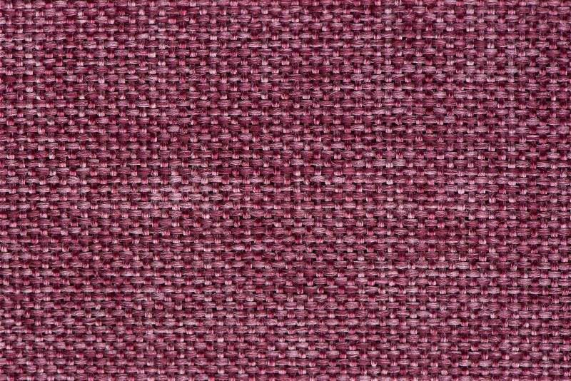 Closeup detail of purple fabric texture background, stock photo