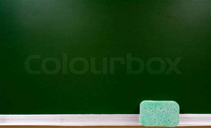 Clean green school board for limning, stock photo