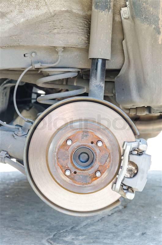Disc brakes, stock photo