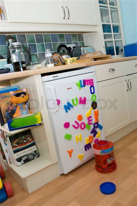Messy kitchen, stock photo