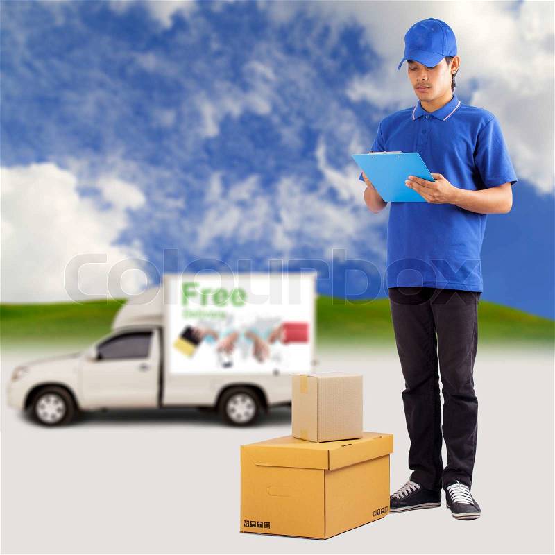 Delivery man, stock photo