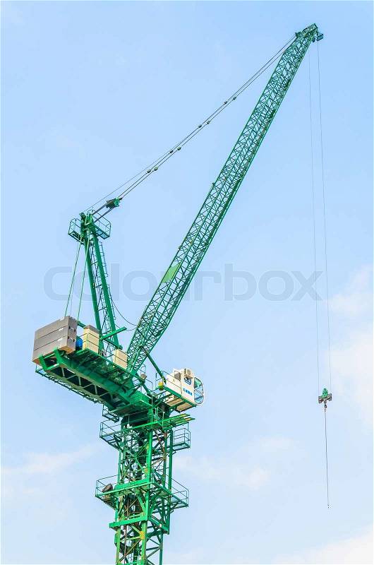 Crane construction, stock photo