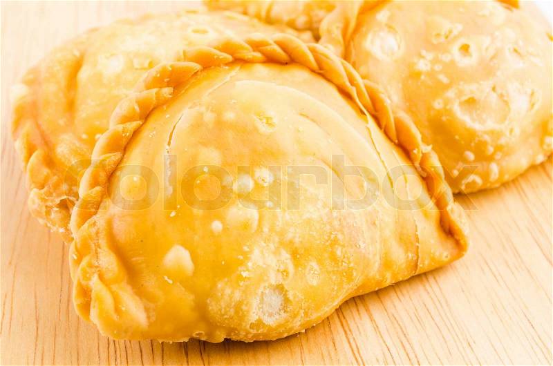 Curry puff, stock photo