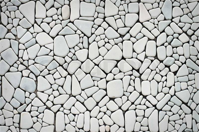 Background of white stone wall texture, stock photo