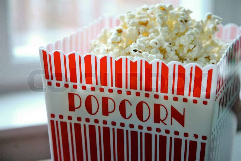 Stock image of \'popcorn, snack, closeup\'