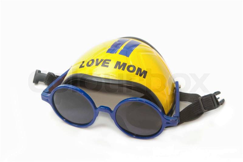 Pet helmet ,Pet clothing and accessory , stock photo