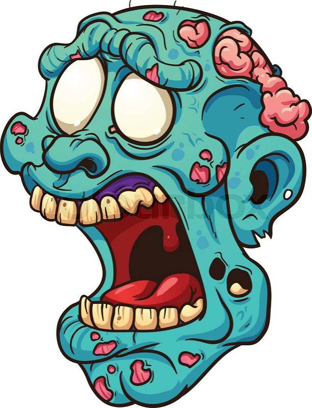 zombie head clip art - photo #10