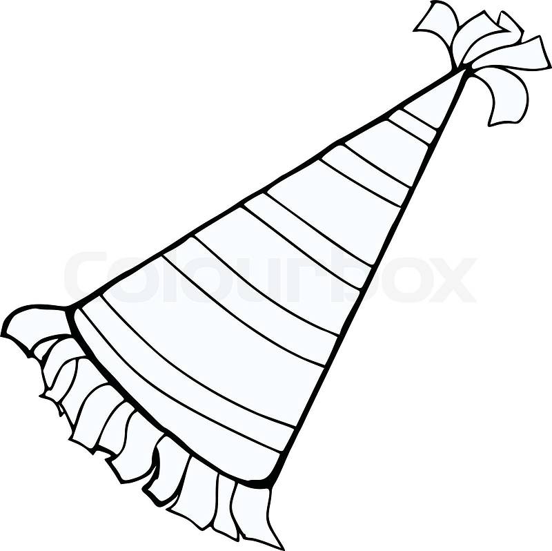 party hat clipart black and white - photo #44