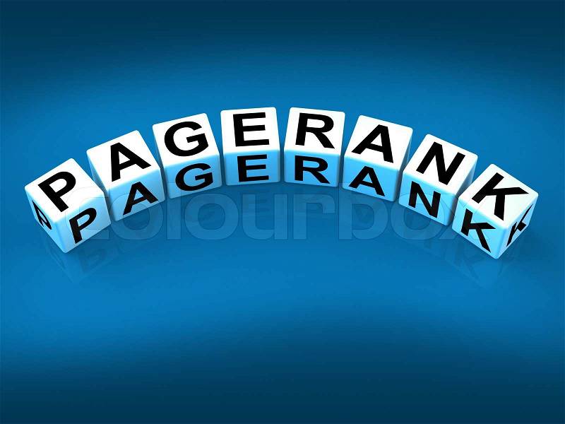 Pagerank Blocks Referring to Page Ranking Optimization, stock photo