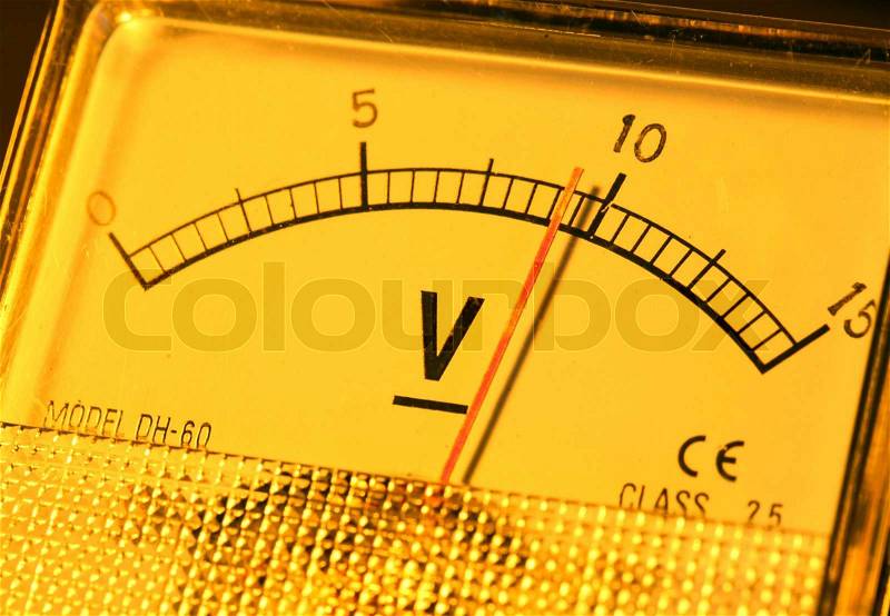 Close up of an Electric meter, stock photo