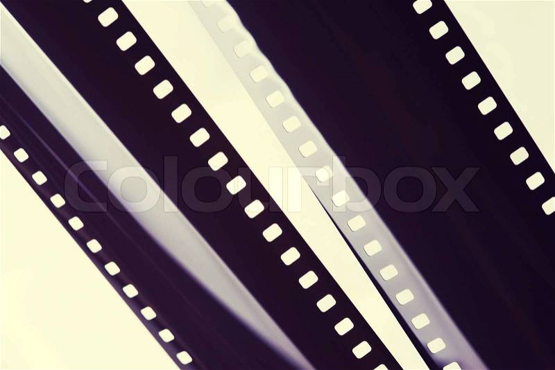 Photographic film strip, stock photo