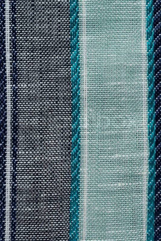 Closeup detail of multi color fabric samples texture background, stock photo