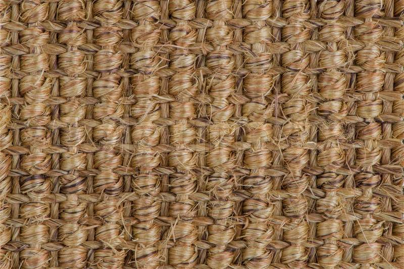 Closeup detail of brown carpet texture background, stock photo